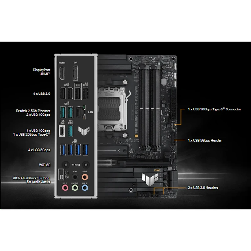 مادربرد ایسوس مدل TUF B850M-PLUS GAMING WIFI