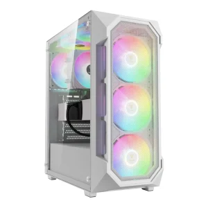 کیس کامپیوتر گیمدیاس مدل AURA GC1 ELITE ARGB WH