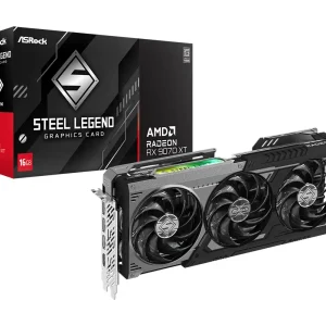 کارت گرافیک ازراک مدل AMD Radeon RX 9070 XT Steel Legend Dark 16GB