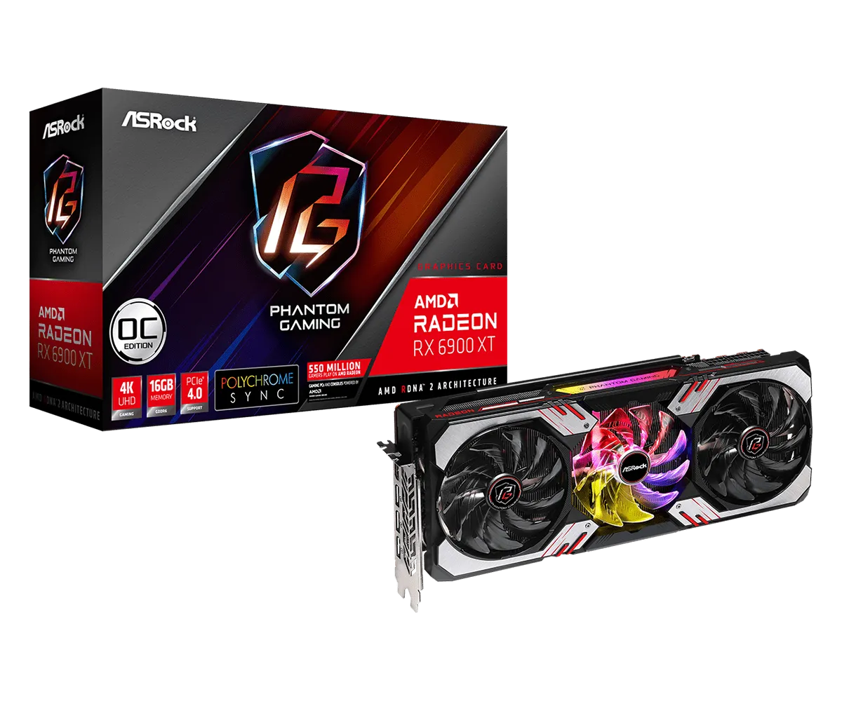 کارت گرافیک کارکرده AMD Radeon™ RX 6900 XT Phantom Gaming D 16G OC