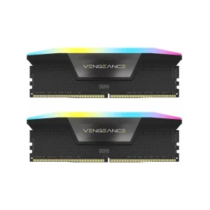 رم کامپیوتر کورسیر دو کاناله مدل Vengeance RGB فرکانس 6600 مگاهرتز DDR5 حافظه 32 گیگابایت(CL38)