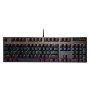 کیبورد مخصوص بازی مکانیکی رپو مدل V500PRO، مکانیکال سوییچ آبی، Full size، نورپردازی RGB