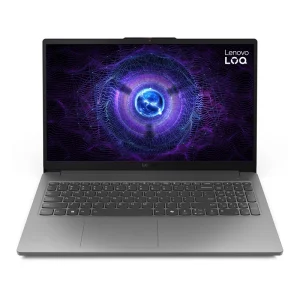 لپ‌تاپ لنوو مدل LOQ 15IAX9E با پردازنده Core i5-12450HX و گرافیک RTX2050 4GB، رم DDR5 16GB با فرکانس 4800MHz، حافظه SSD با ظرفیت 512GB، نمایشگر 15.6 اینچ IPS با وضوح Full HD و نرخ به‌روزرسانی 144Hz، دارای نور پس‌زمینه کیبورد