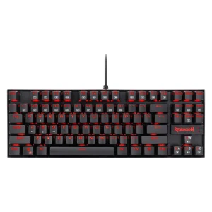 کیبورد کارکرده گیمینگ ردراگون مدل K552 Kumara، سوییچ مکانیکال قرمز، Tenkeyless، نورپردازی RGB، قابلیت Anti-Ghosting