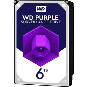 هارددیسک اینترنال وسترن دیجیتال مدل Purple WD10PURZ ظرفیت 6 ترابایت توربو برند