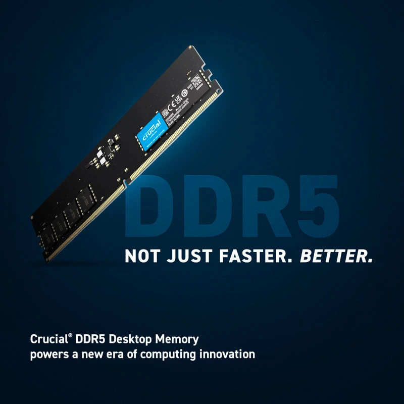رم کامپیوتر کروشیال CT32G56C46U5 DDR5 32GB Single 5600MHz CL46 - Image 5