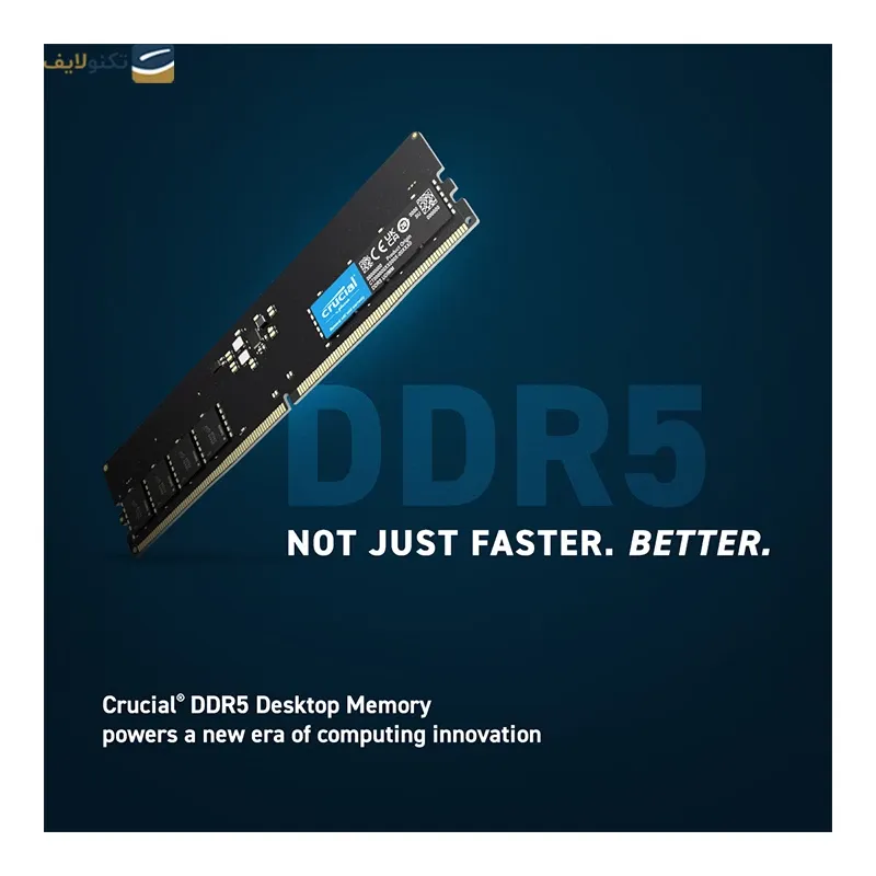 رم کامپیوتر DDR5 تک کاناله 4800 مگاهرتز CL40 کروشیال مدل CT8G48C40U5 ظرفیت 8 گیگابایت - Image 2