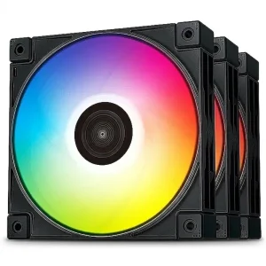 فن کیس کارکرده دیپ کول مدل FC120 BLACK بسته سه عددی